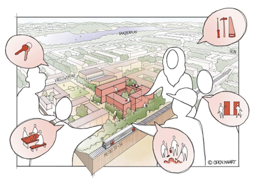 Beheercoöperatie voor huurwoningen van Rochdale in Amsterdam-Zuidoost